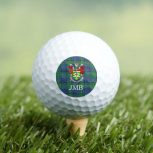Irish Landkreis Donegal Tartan Monogram Golfball