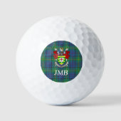 Irish Landkreis Donegal Tartan Monogram Golfball (Vorderseite)