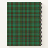 Irish Landkreis Dublin Tartan Notizblock (Rückseite)