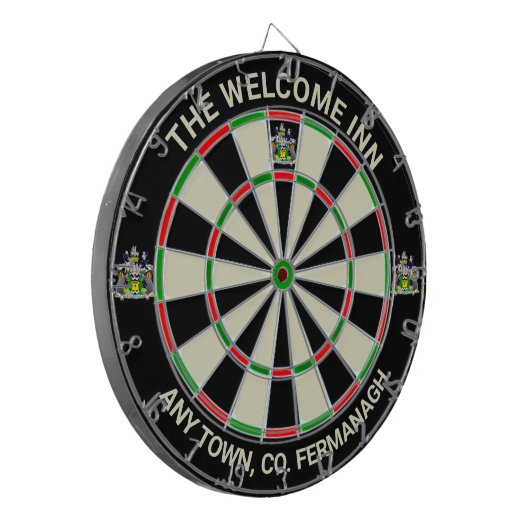 Irish Landkreis Fermanagh Irland Dartscheibe (Vorderseite Links)