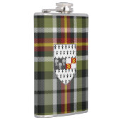 Irish Landkreis Kilkenny Tartan & Wappen Flachmann (Rechts)