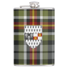 Irish Landkreis Kilkenny Tartan & Wappen Flachmann
