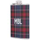 Irish Landkreis Louth Tartan Kariert Personalisier Flachmann (Links)