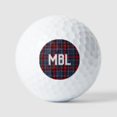 Irish Landkreis Louth Tartan Kariert Personalisier Golfball (Vorderseite)