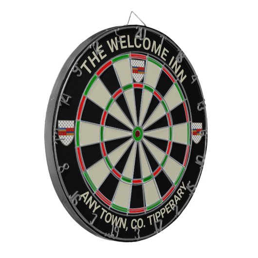 Irish Landkreis Tipperary Ireland Dartboard Dartscheibe (Vorderseite Links)