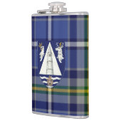 Irish Landkreis Waterford Tartan & Wappen Flachmann (Links)