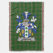 Irish Lanigan oder O_Lenigan Coat of Arms Family C Decke (Vorderseite Vertikal)