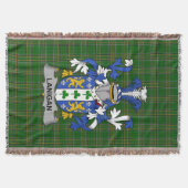 Irish Lanigan oder O_Lenigan Coat of Arms Family C Decke (Vorderseite)