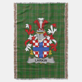Irish Larkin oder O_Larkin Coat of Arms Family Cre Decke