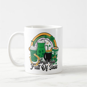 Irish Lass Full of Sass - Cheeky St. Patrick's Day Kaffeetasse