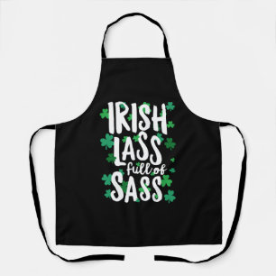 Irish Lass full sass St Patricks Day Schürze
