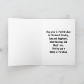 Irish Lass Holiday Card Feiertagskarte (Innenseite)