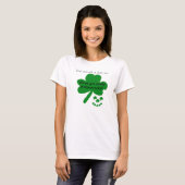 Irish Lass Kleeblatts Spaß T - Shirt (Vorne ganz)