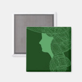 Irish Lass Magnet (Vorderseite/Rückseite)