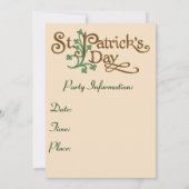 Irish Lass Party Einladung (Rückseite)