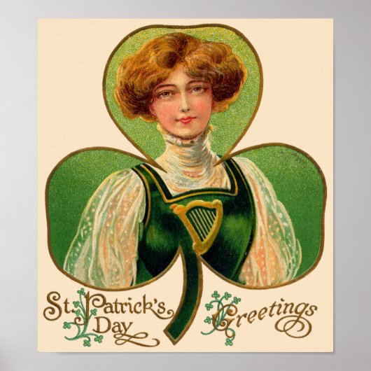 Irish Lass St. Patrick's Day Poster (Vorne)