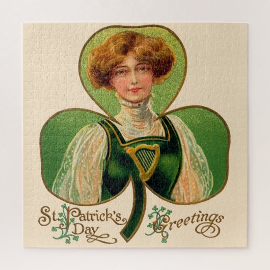 Irish Lass St. Patrick's Day Puzzle (Vertikal)