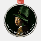 Irish Lass with a Pearring Ornament Aus Metall (Vorne)