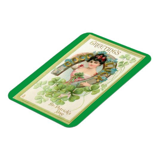 Irish Lass with Horseshoe Magnet (Linke Seite)