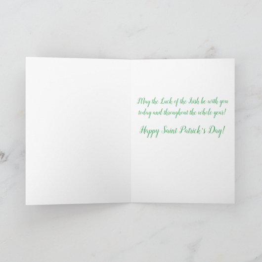 ‚Irish Lassie‘ Karte (Innenseite)