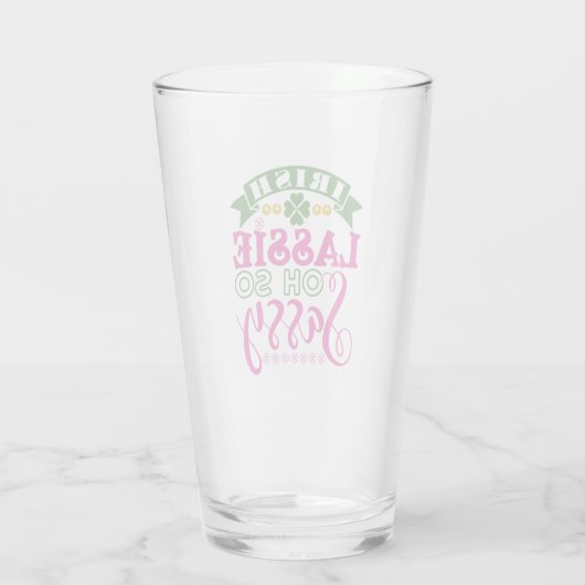 Irish Lassie Oh So Sassy St Patrick's Day Glas (Rückseite)