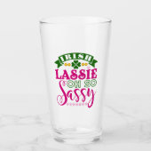 Irish Lassie Oh So Sassy St Patrick's Day Glas (Vorderseite)