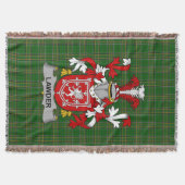 Irish Lawder oder Lauder Coat of Arms Familienwapp Decke (Vorderseite)