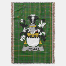 Irish Lawless Coat of Arms Familienwappen Irland Decke