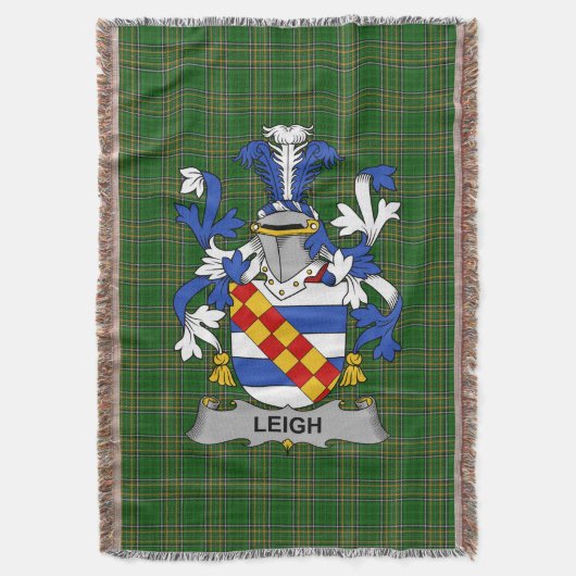 Irish Leigh oder McLaeghis Coat of Arms Family Cre Decke (Vorderseite Vertikal)