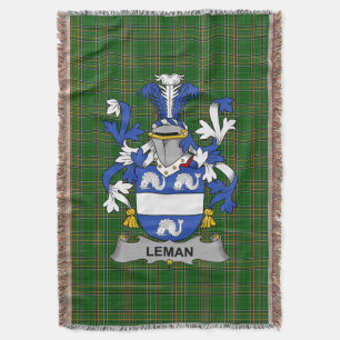 Irish Leman oder Lemon Coat of Arms Familienwappen Decke
