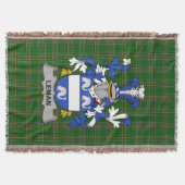 Irish Leman oder Lemon Coat of Arms Familienwappen Decke (Vorderseite)