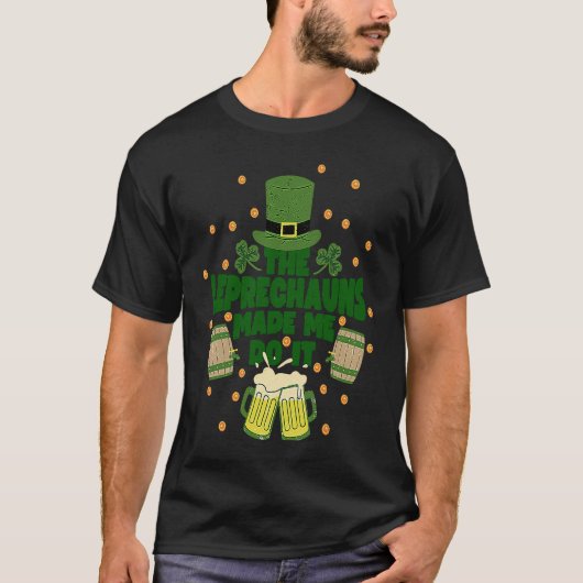 Irish Leprechaun Beer T-Shirt (Vorderseite)