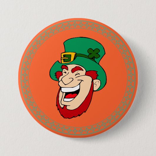 Irish Leprechaun Button (Vorderseite)