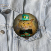 Irish Leprechaun Cat Wish Button (Beispiel)