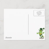 Irish Leprechaun Clapping Feet Postkarte (Rückseite)