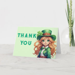 Irish leprechaun Dankeschön Karte