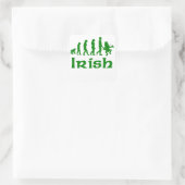Irish Leprechaun Evolution Quadratischer Aufkleber (Tasche)