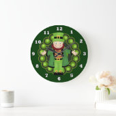 Irish Leprechaun Holiday Wanduhr (Zuhause)