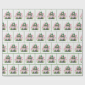 Irish Leprechaun in Garden Geschenkpapier (Flach)