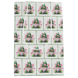 Irish Leprechaun in Garden Mittlere Geschenktüte