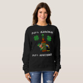 Irish Leprechaun Lucky Charm Whiskey Rainbow Pot O Sweatshirt (Vorne ganz)