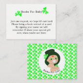 Irish Leprechaun Lucky Kleeblatt Books for Baby Begleitkarte (Vorne/Hinten)