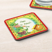 Irish Leprechaun Pot of Gold Untersetzer (Linke Seite)