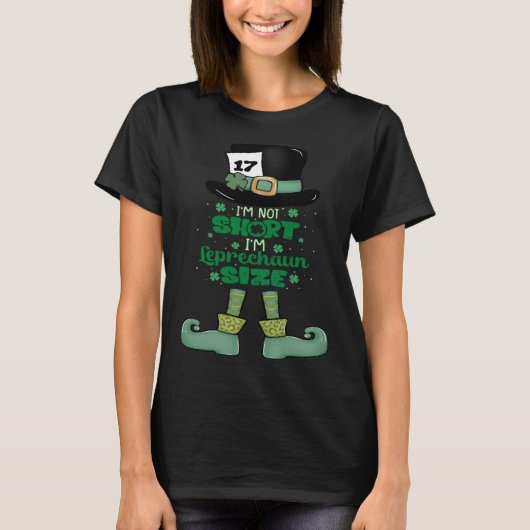Irish Leprechaun Size Leopard Women  St Patricks D T-Shirt (Vorderseite)