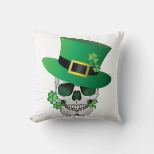 Irish Leprechaun Skull Kissen