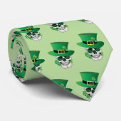 Irish Leprechaun Skull Krawatte (Gerollt)