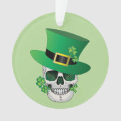 Irish Leprechaun Skull Ornament (Vorderseite)