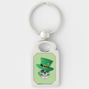 Irish Leprechaun Skull Schlüsselanhänger