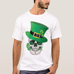 Irish Leprechaun Skull T-Shirt