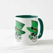 Irish Leprechaun Skull Tasse (VorderseiteRechts)